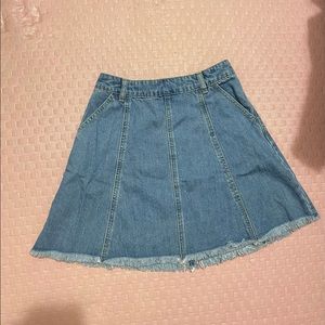 Demin Mini Skirt